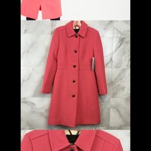 J. Crew lady day coat.  Size 2.  Tea Rose. NWT